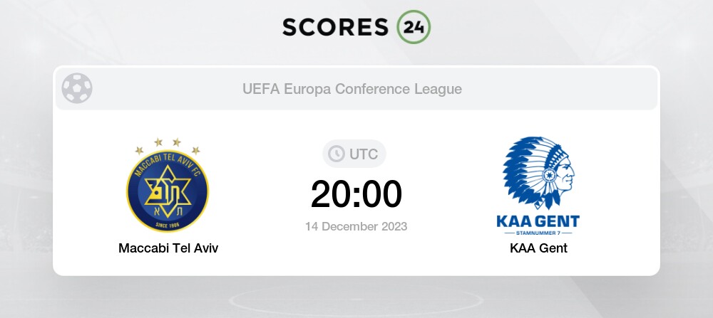 Fútbol Maccabi Tel Aviv vs KAA Gent pronóstico 14 12 2023 hoy