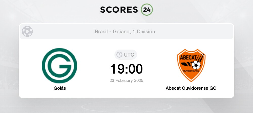 Goiás vs Abecat Ouvidorense GO H2H y Estadísticas de Equipo para 23