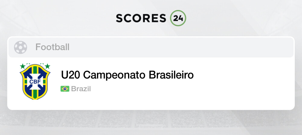 U20 Copa do Brasil Fixtures, Live Scores & Results » Table, Stats & News