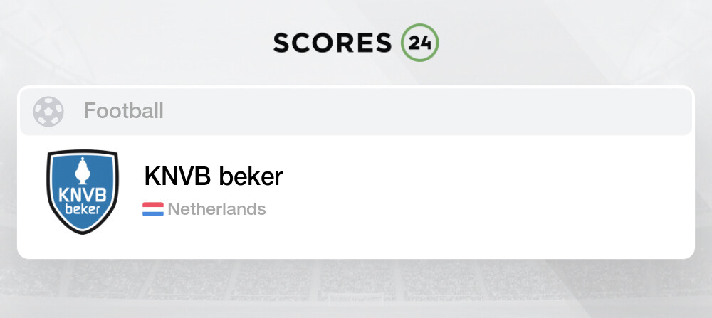 KNVB-beker 2023/2024 :: KNVB Beker Holanda Futebol [Profissional] ::  Classificação :: Estatísticas :: Títulos :: Títulos ao detalhe :: História  :: Gols :: Próximos Jogos :: Resultados :: Notícias :: Vídeos :: Fotos 