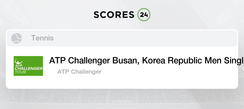 Challenger tennis live sale scores