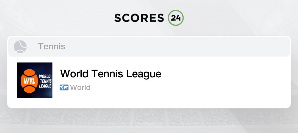 World deals tennis scores