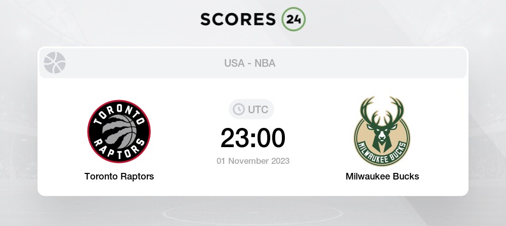 Toronto Raptors Vs Milwaukee Bucks 1 11 2023 23 00 Basketball Events Result