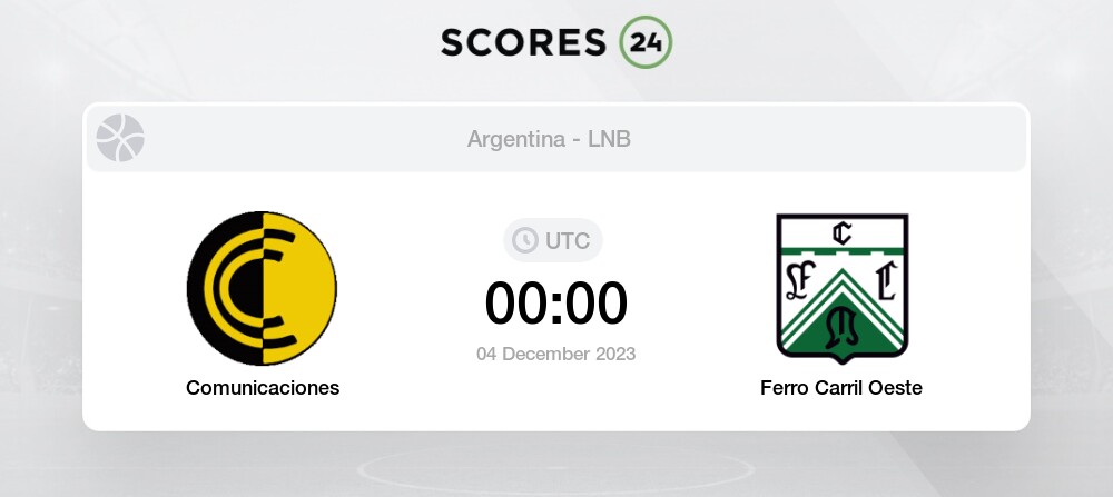 Ferro Carril Oeste vs Mitre Santiago Del Estero: Live Score, Stream and H2H  results 9/4/2023. Preview match Ferro Carril Oeste vs Mitre Santiago Del  Estero, team, start time.