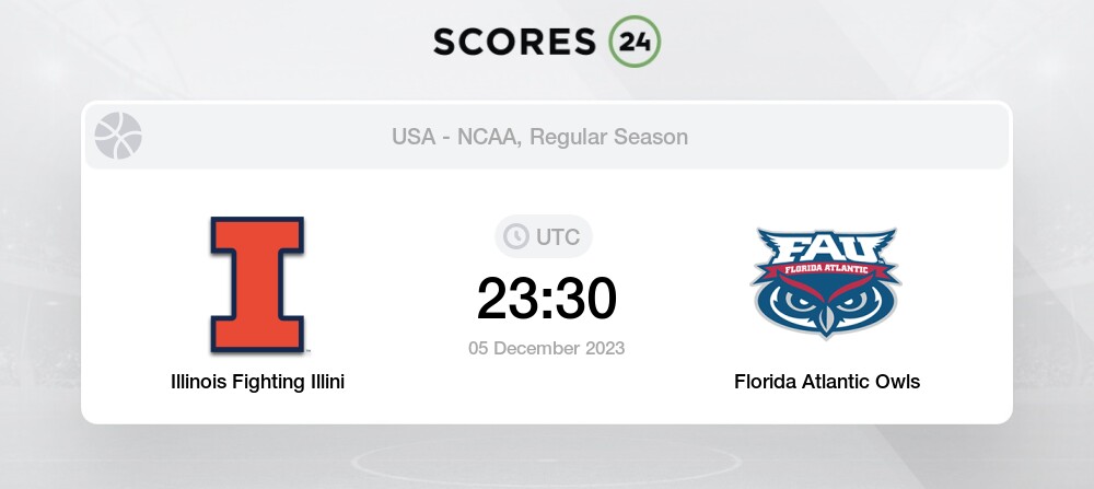 Florida Atlantic Owls vs Illinois Fighting Illini Prediction, 9/23