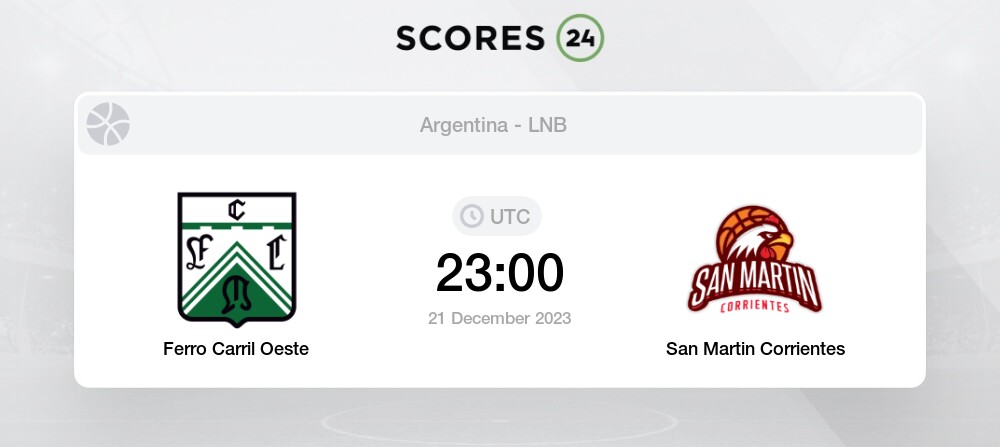 Ferro Carril Oeste vs Mitre Santiago Del Estero: Live Score, Stream and H2H  results 9/4/2023. Preview match Ferro Carril Oeste vs Mitre Santiago Del  Estero, team, start time.