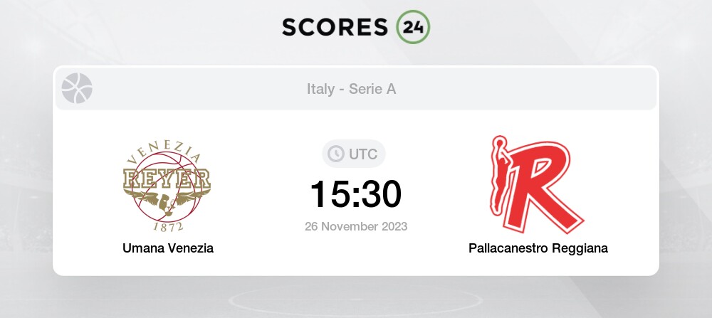 Pallacanestro Reggiana vs Umana Venezia 23/09/2023 18:00 Basketball Events  & Result