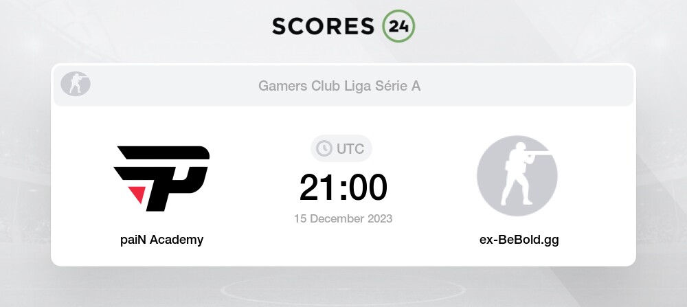 paiN Academy - TIMACETA: 15.12.23. CS2 (CS:GO) Gamers Club Liga Série A:  December 2023. Prediction, Stream, LiveScore, Results. Twitch, HLTV,   - 20YhXym8s