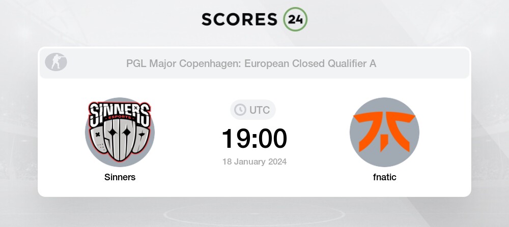 Estadísticas del partido SINNERS Esports vs Fnatic