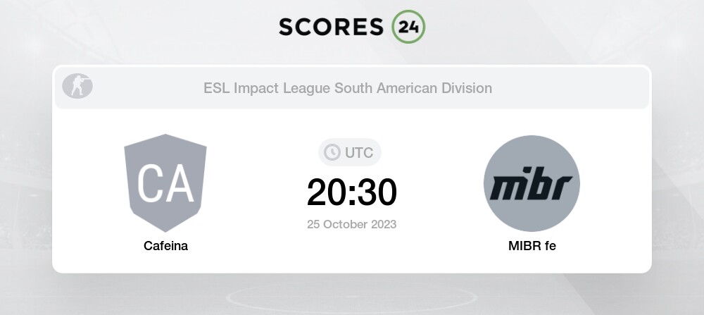 Furia fe – MIBR Female - Live score