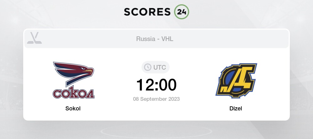 Sokol vs Dizel Prediction and Picks on today 8 September 2023 Hockey