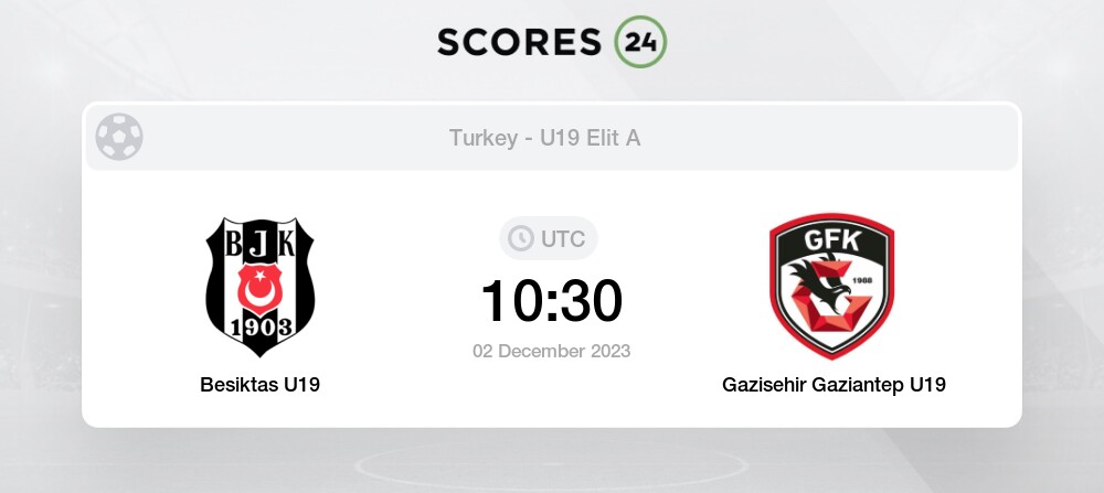 Besiktas vs Gazisehir Gaziantep U19 2/12/2023 10:30 Football Events & Result