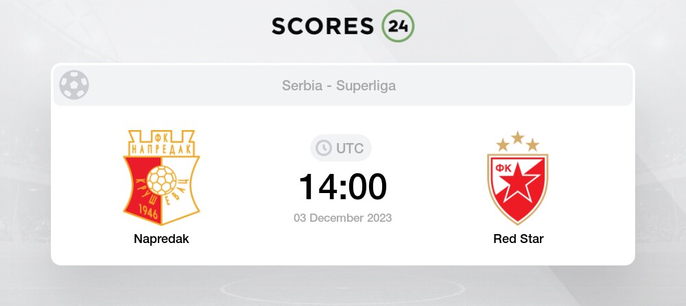 FK Napredak Krusevac vs Red Star Belgrade: Live Score, Stream and H2H  results 12/3/2023. Preview match FK Napredak Krusevac vs Red Star Belgrade,  team, start time.