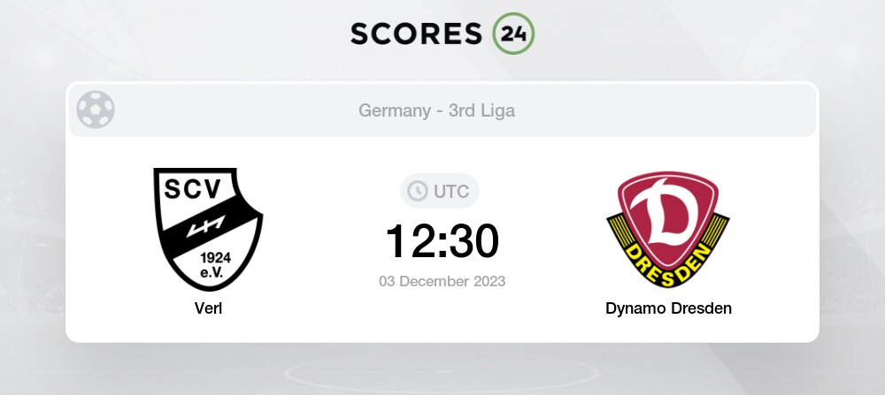 Verl vs Dresden Prediction and Picks today 3 December 2023 Football