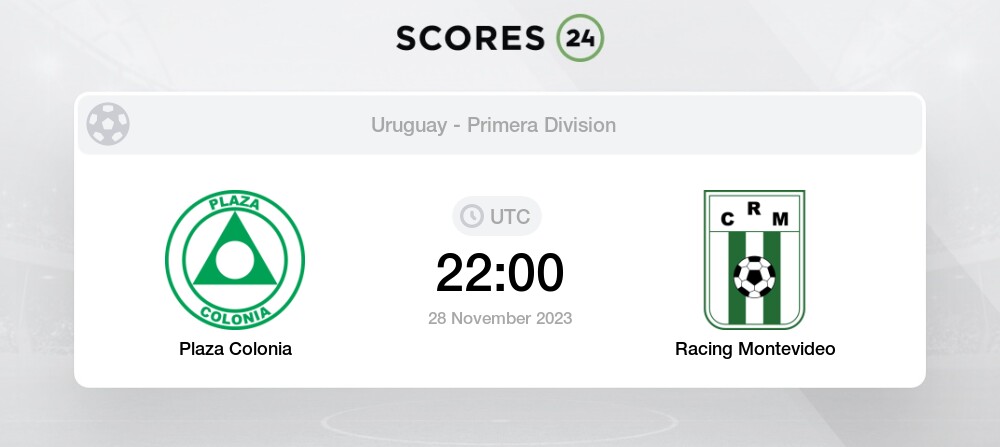 Plaza Colonia vs Racing - live score, predicted lineups and H2H stats.