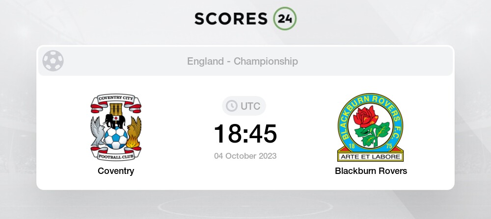 Palpite Coventry City vs Blackburn Rovers: 04/10/2023