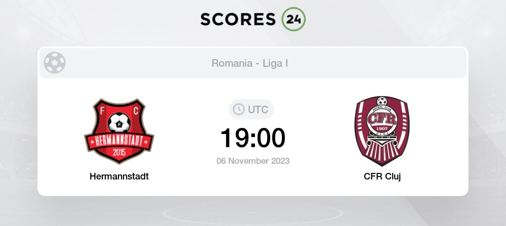 Résultats Hermannstadt - CFR Cluj 2022/2023