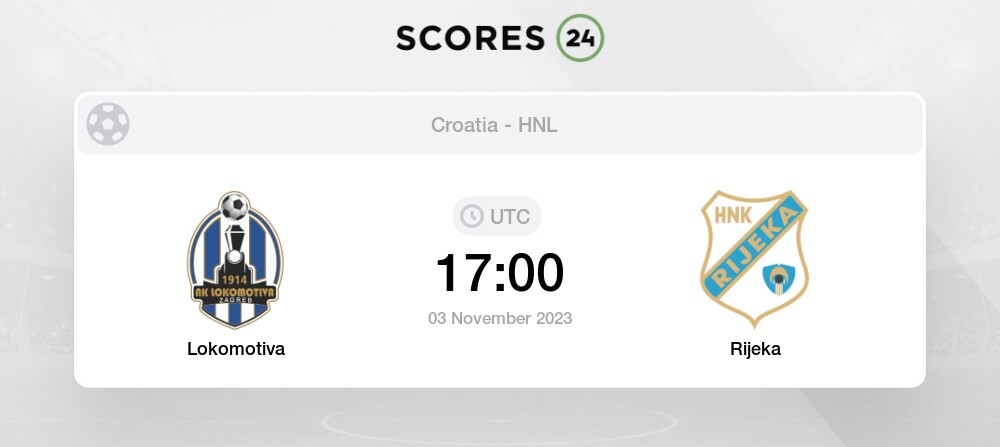 NK Osijek vs HNK Rijeka live score, H2H and lineups