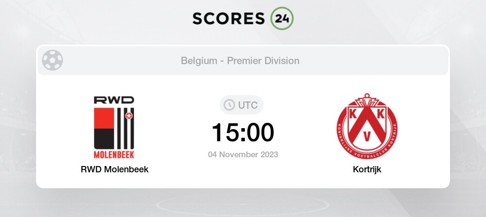 Anderlecht vs RWD Molenbeek live score, H2H and lineups