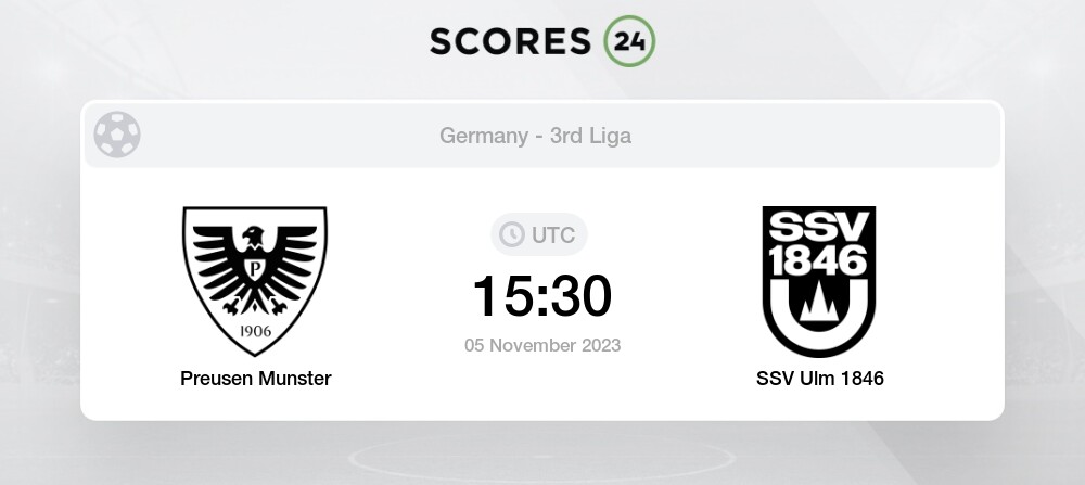 SSV Ulm 1846 vs TSV 1860 Munich» Predictions, Odds, Live Score & Stats