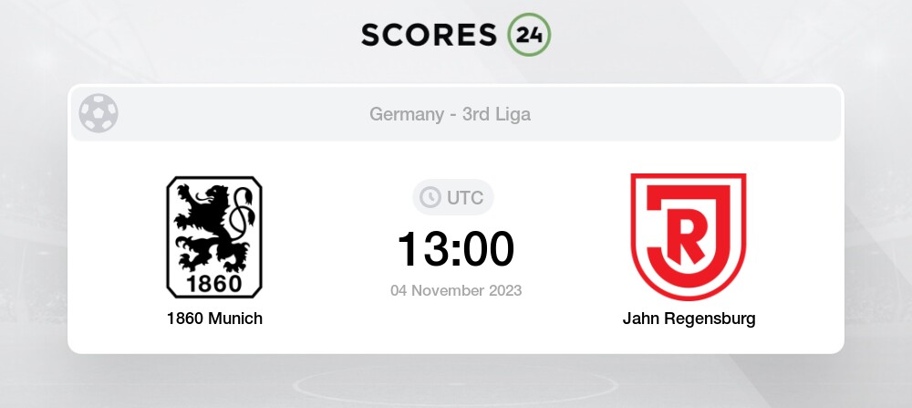1860 Muenchen vs Jahn Regensburg H2H 4 nov 2023 Head to Head stats  prediction