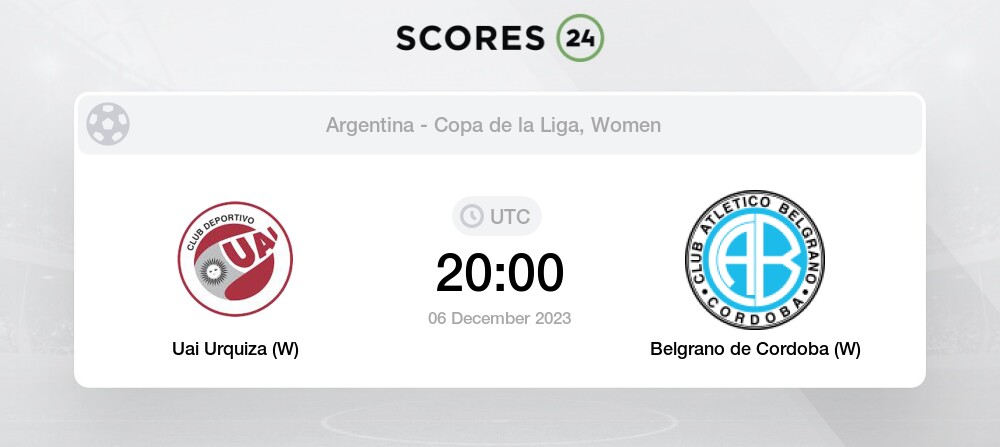 Uai Urquiza (W) vs Huracan - Head to Head for 3 December 2023 20:00 Football