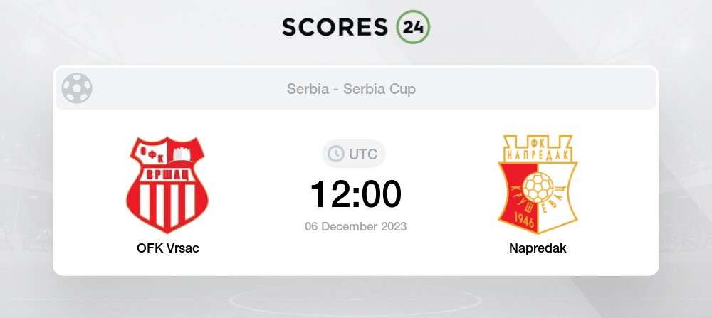 Red Star vs Napredak Krusevac score today - 06.08.2023 - Match result ⊕