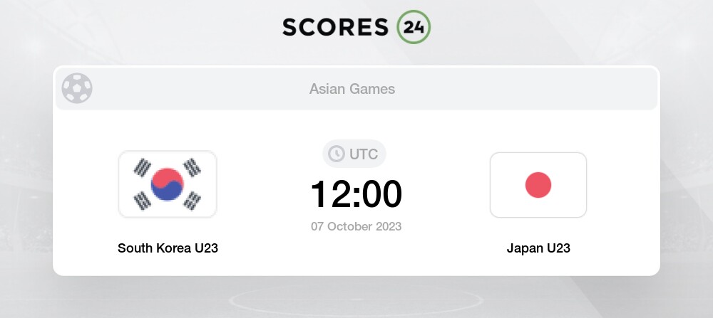 South Korea U23 vs Japan U23 Prediction and Picks today 7 October 2023