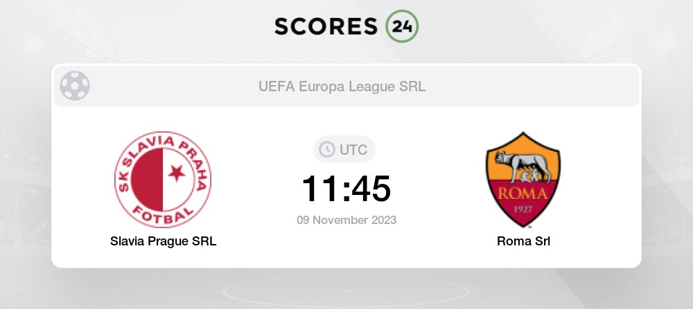  AS Roma vs Slavia Praha Prediction, Preview & H2H Stats