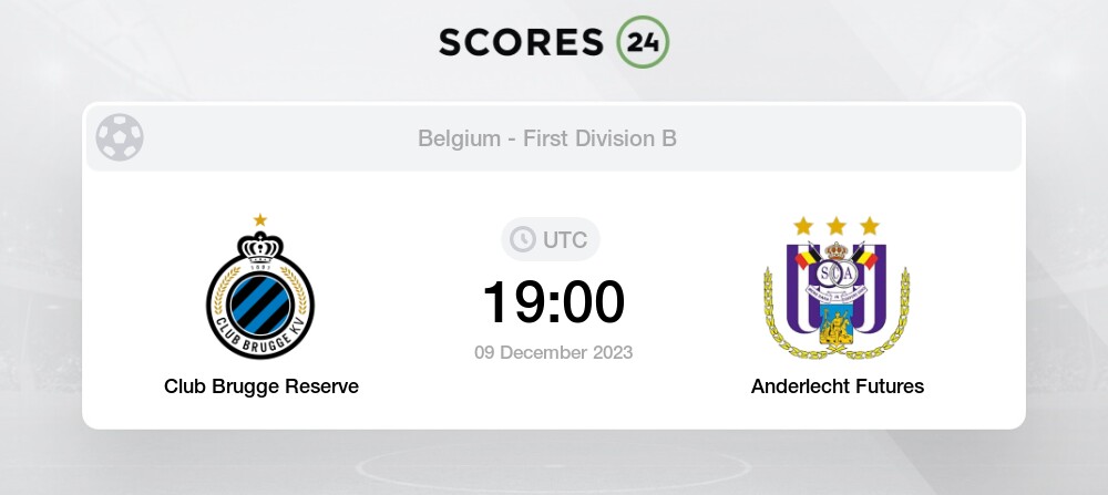 Prediction Club Brugge II vs RSC Anderlecht II: 09/12/2023 - Belgium -  First Division B