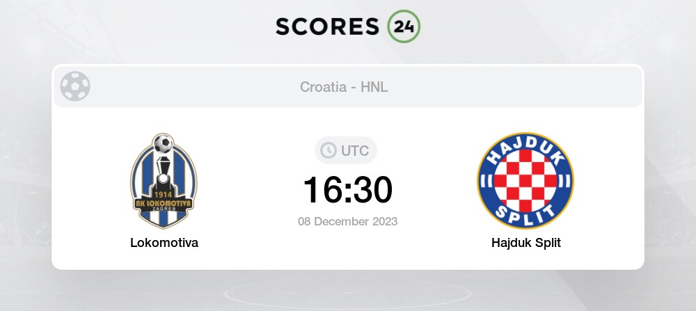 HNK Hajduk Split vs NK Varaždin live score, H2H and lineups