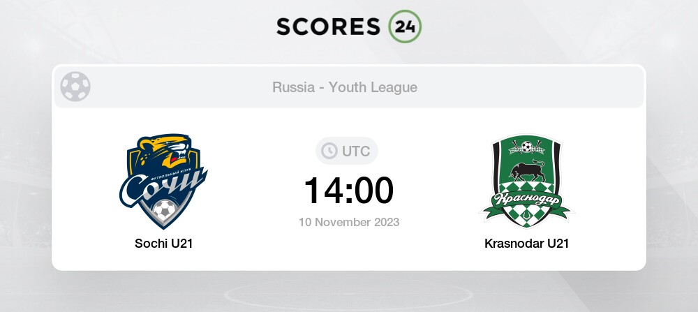 Spartak Moskva U19 vs Krasnodar U19: Live Score, Stream and H2H