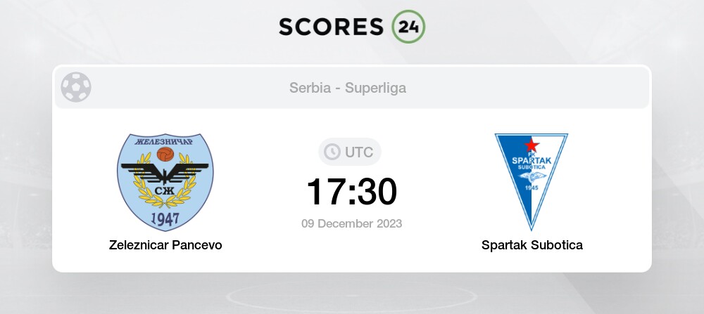 FK Zeleznicar Pancevo vs Spartak Subotica Prediction, Odds & Betting Tips  12/09/2023