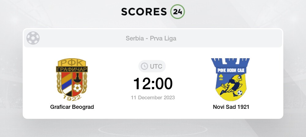 FK Vojvodina Novi Sad - Partizan Belgrad U19 betting predictions, odds and  match statistics for 12 November 2023