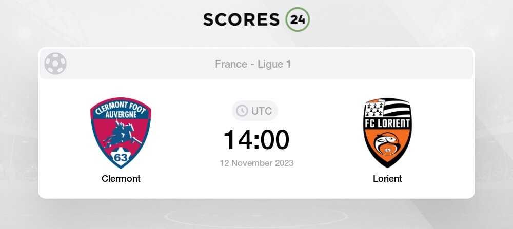 Clermont vs Lorient Prediction and Picks today 12 November 2023 Football