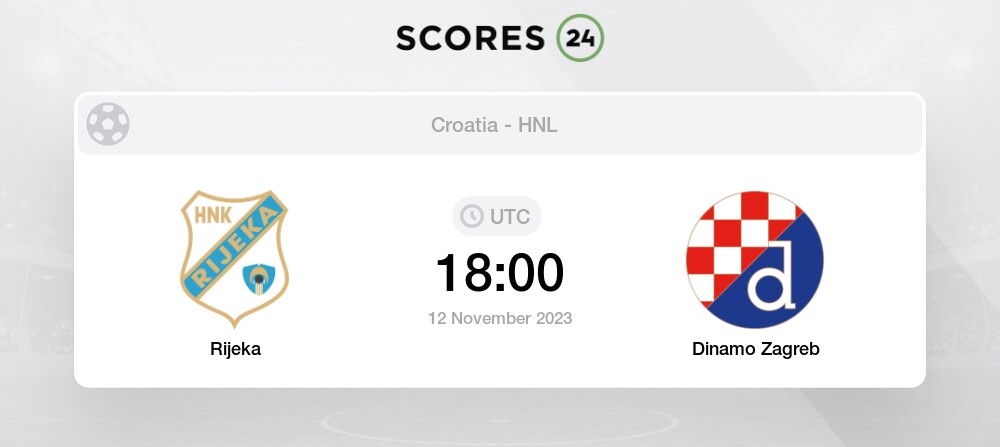 Dinamo Zagreb vs Rijeka: Live Score, Stream and H2H results 2/24