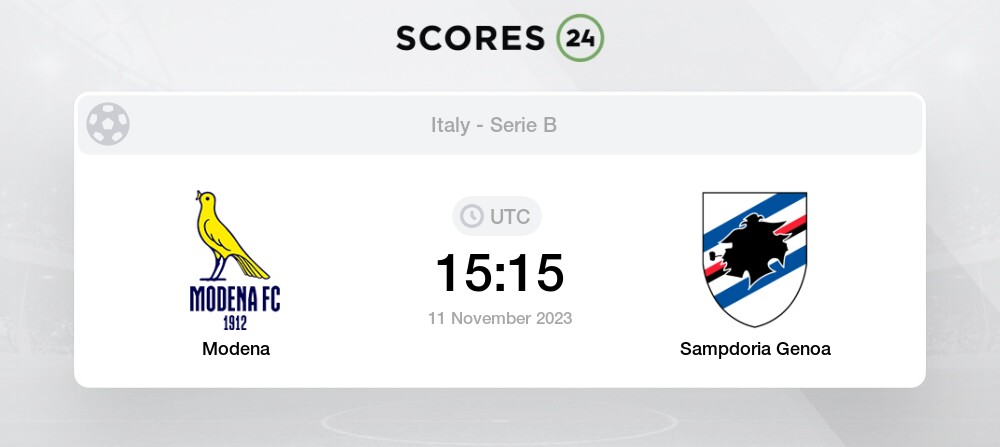 Modena vs Ternana live score, H2H and lineups