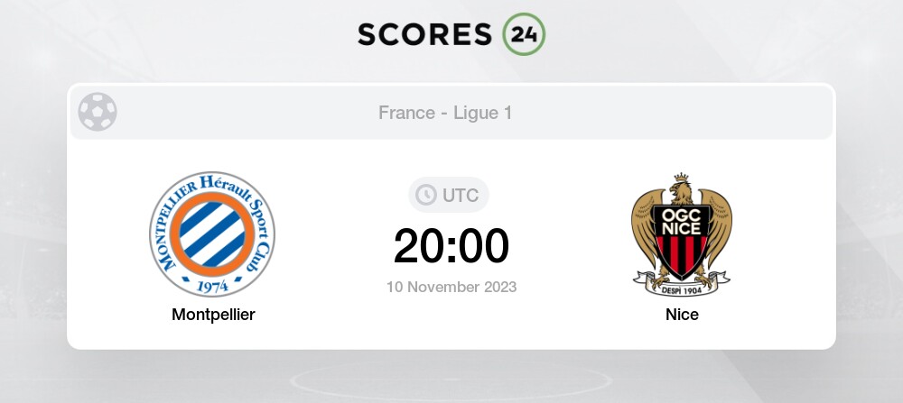 Montpellier Vs Nice Prediction And Picks Today 10 November 2023 Football