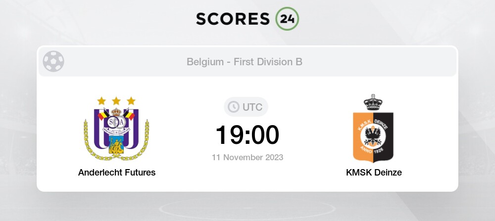 Anderlecht Futures vs Deinze Prediction and Picks today 11 November 2023  Football