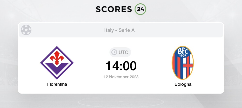 Fiorentina - Bologna placar ao vivo, H2H e escalações