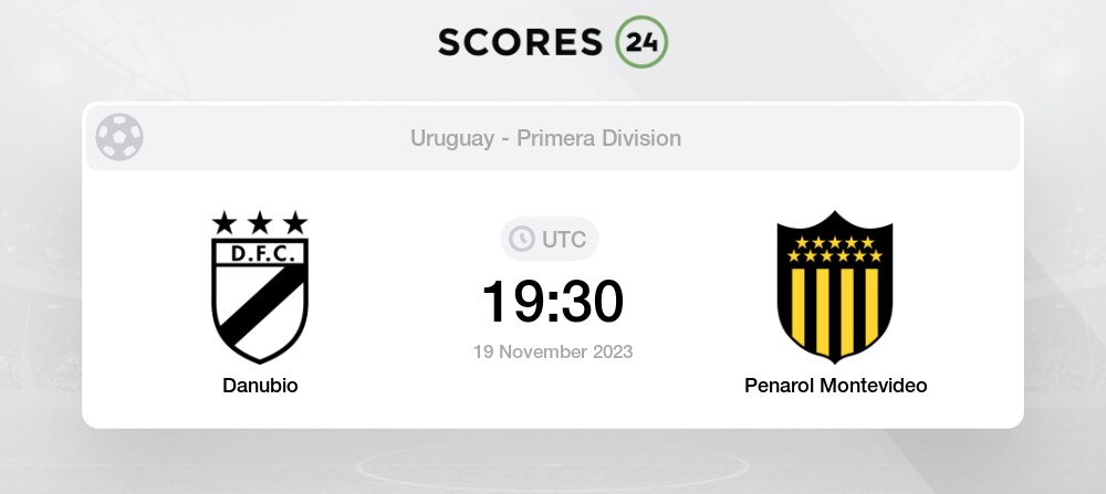 Nacional Montevideo x Danubio FC 16/11/2023 na Primeira Divisão do Uruguai  2023, Futebol