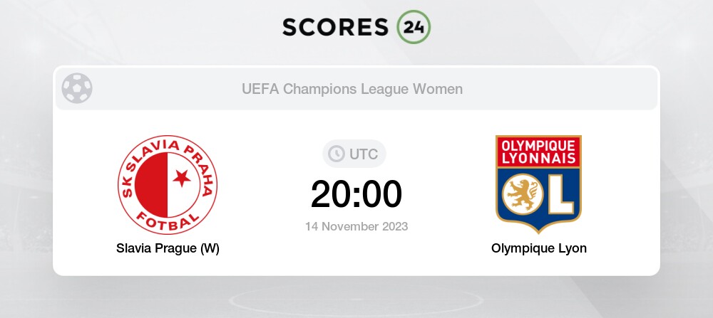 SK Slavia Praha vs Olympique Lyonnais live score, H2H and lineups