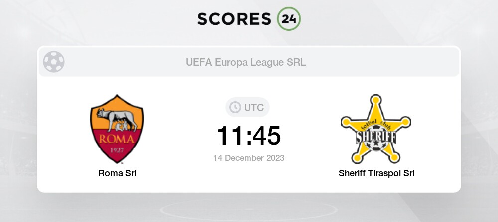 Sheriff Tiraspol Uefa Europa League Standings