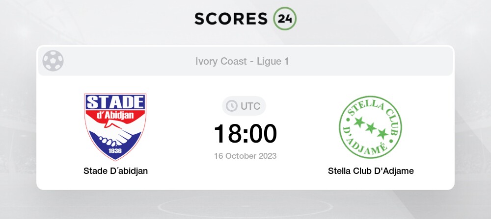 Racing d'Abidjan vs Stella Club d'Adjame» Predictions, Odds, Live Score &  Stats