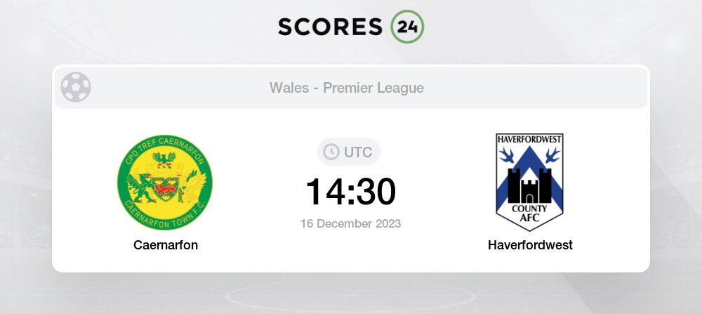 Compare teams – Caernarfon Town vs Haverfordwest – Futbol24