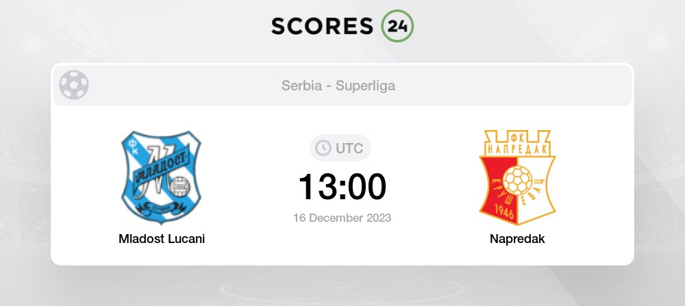 Radnicki vs Vojvodina Live Stream & Results 16/12/2023 13:00 Football
