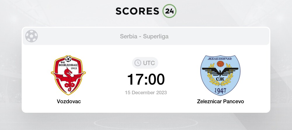 FK Zeleznicar Pancevo - Cukaricki Live - Mozzart Bet SuperLiga: Football  Scores & Highlights - 04/09/2023