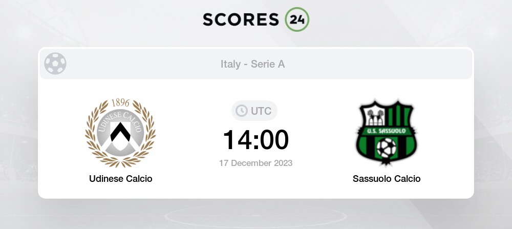 Udinese Sassuolo in streaming 17 dicembre 2023 In data odier