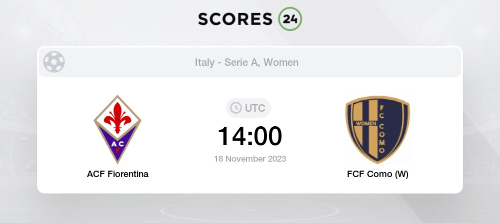 ACF FIORENTINA vs F.C. COMO WOMEN CAMPIONATO SERIE A FEMMINILE   2023/2024 sabato 18/11/2023 ore 15:00