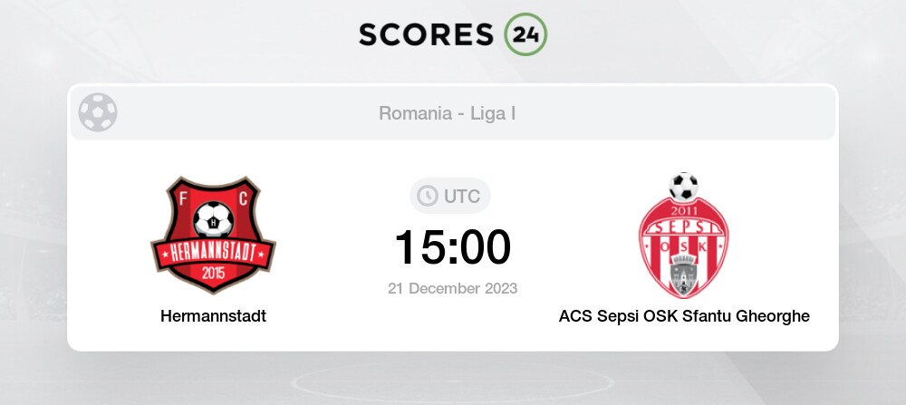 Sepsi OSK Sfantul Gheorghe vs Hermannstadt 21.08.2023 at Liga I 2023/24, Football